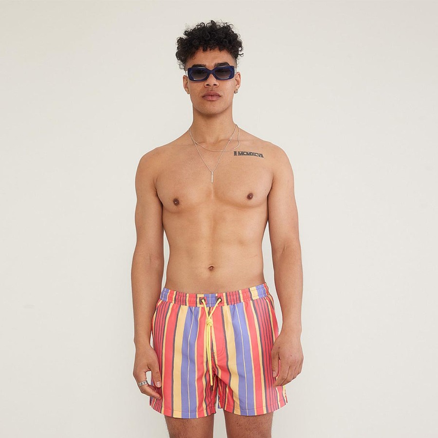 Mens Skwosh | Calippo Club Stripe Swim Short