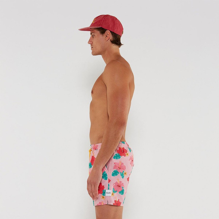 Mens Skwosh | Frisky Hibisky 2.0 Swim Shorts