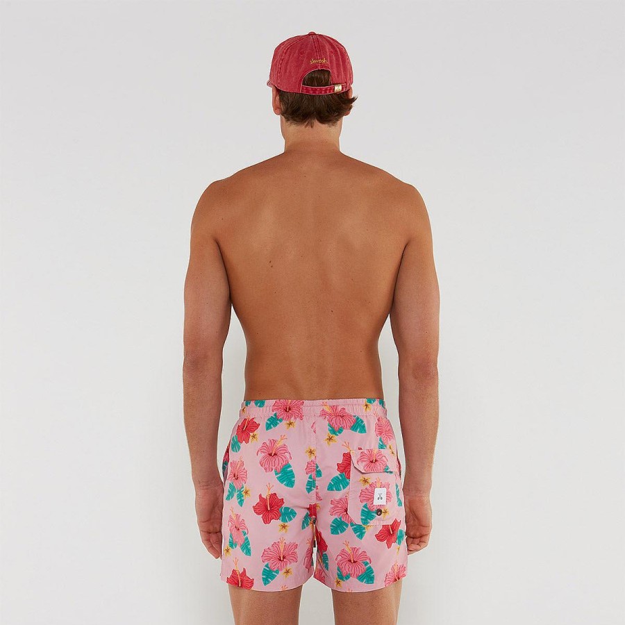 Mens Skwosh | Frisky Hibisky 2.0 Swim Shorts