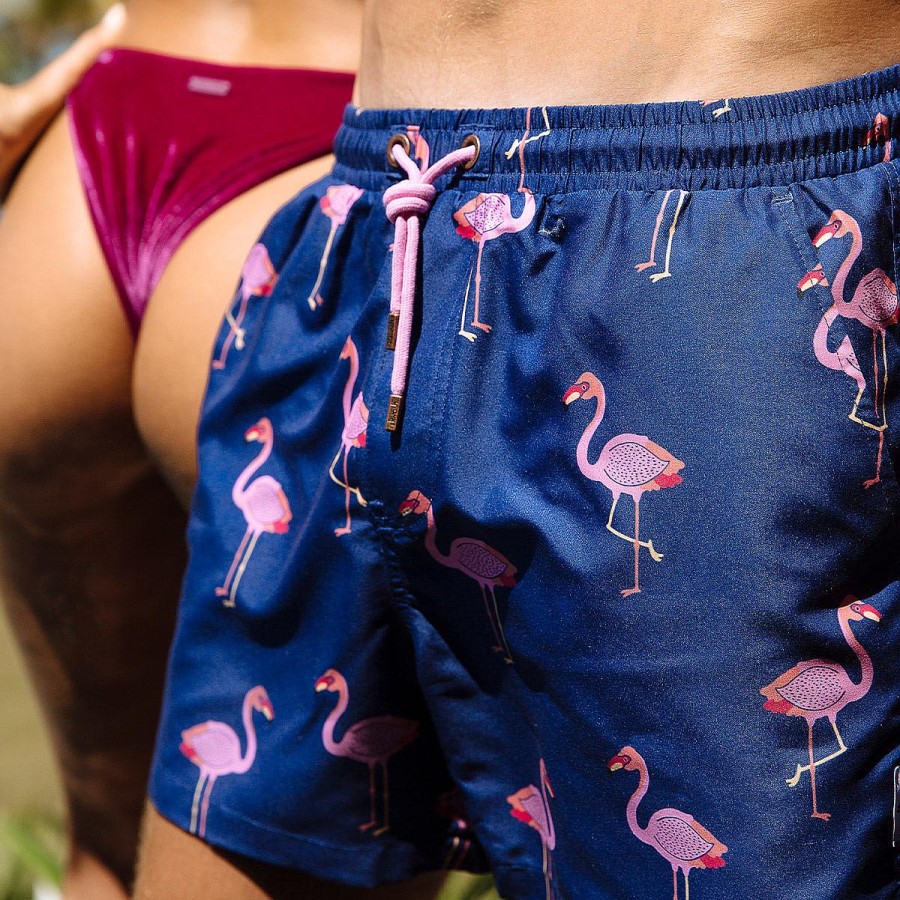 Mens Skwosh | Flamin' Flamingo 2.0 Swim Shorts