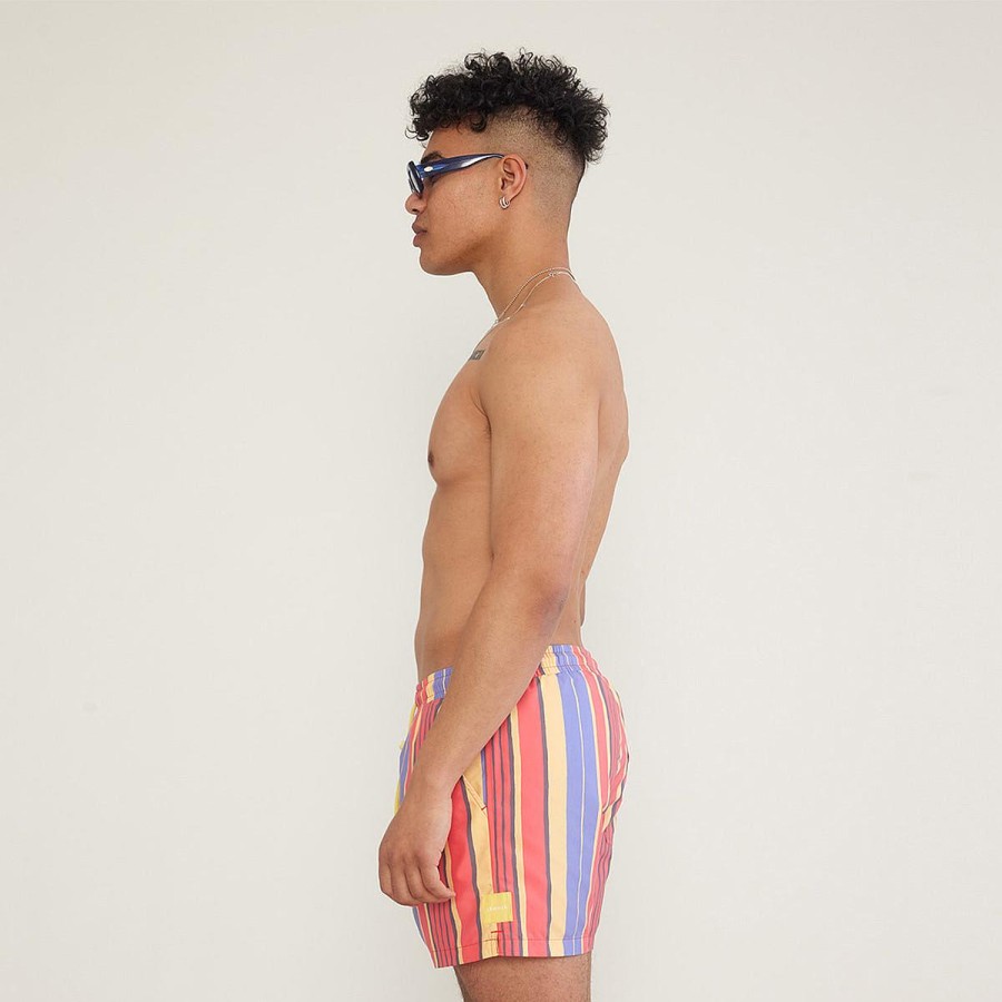 Mens Skwosh | Calippo Club Stripe Swim Short