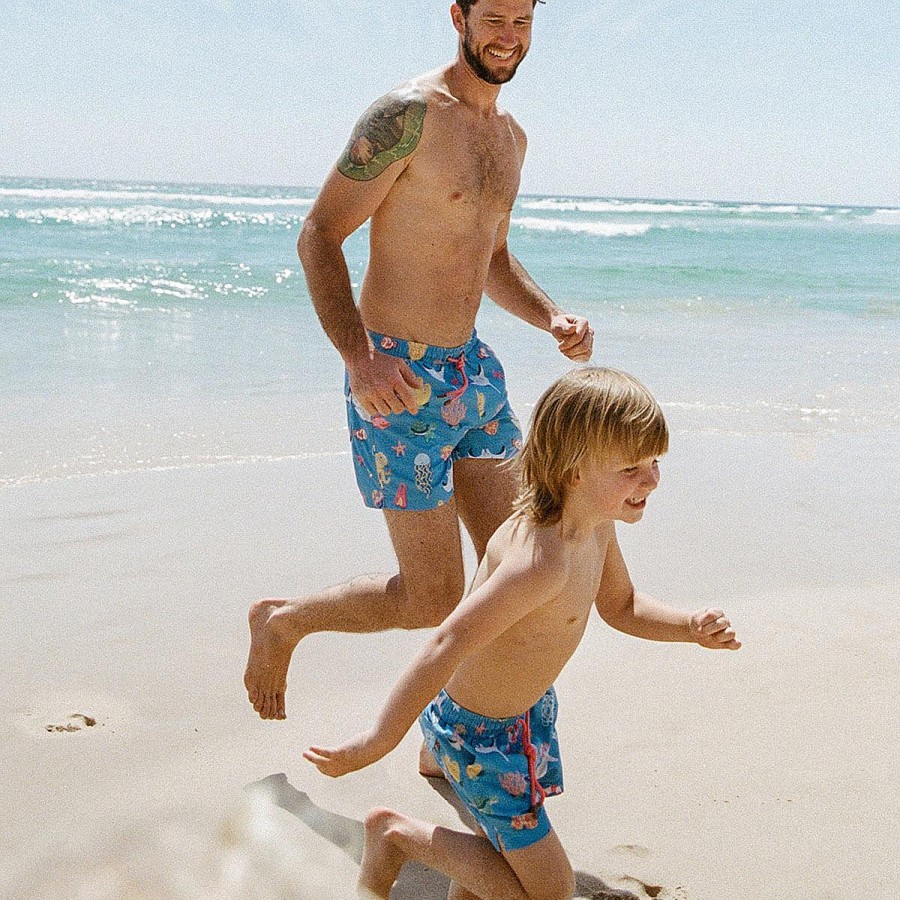 Kids Skwosh | Great Barrier Reef Jnr Swim Shorts